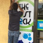 Custom door vinyl film