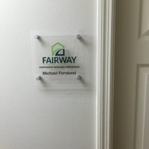 custom acrylic room id sign